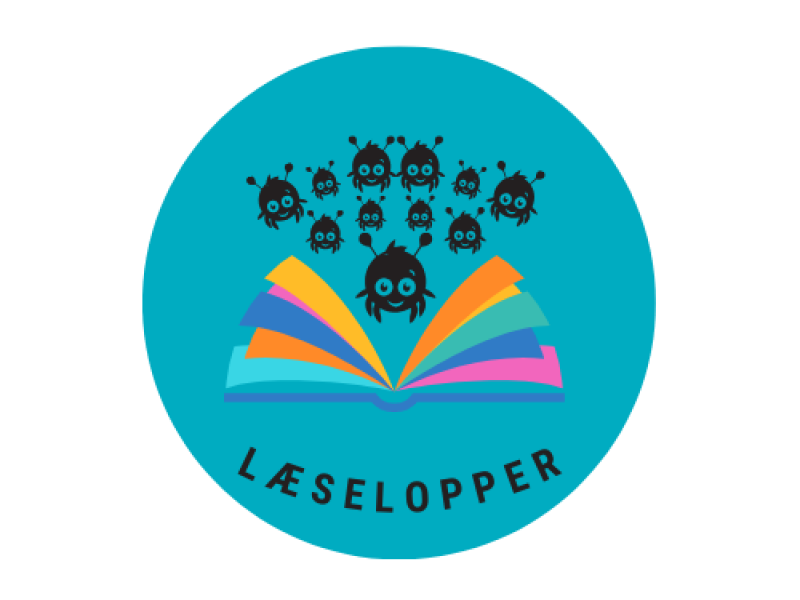 Logo for Læselopper på Hedensted Folkebibliotek